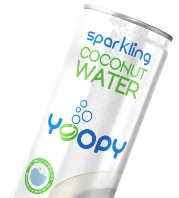 Sugar free coconut natural sparkling water