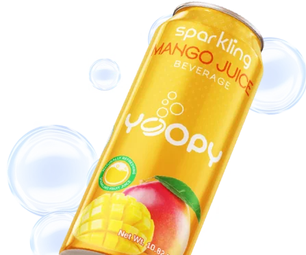 Sparkling mango juice