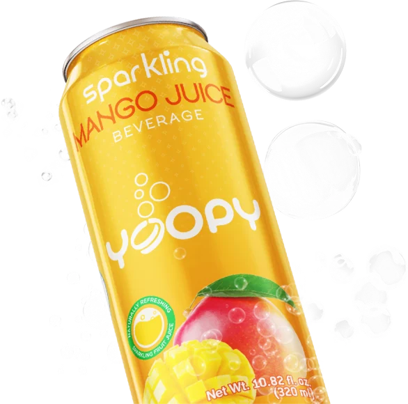 Sparkling mango juice